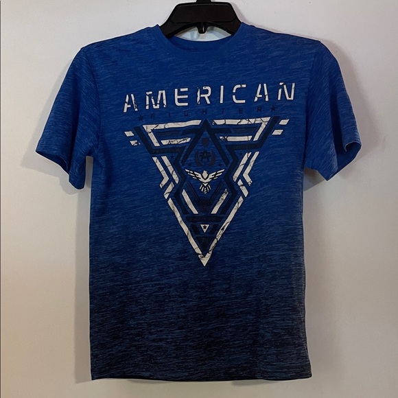 American Fighter Other - Youth M - American Fighter Blue Graphic T-Shirt